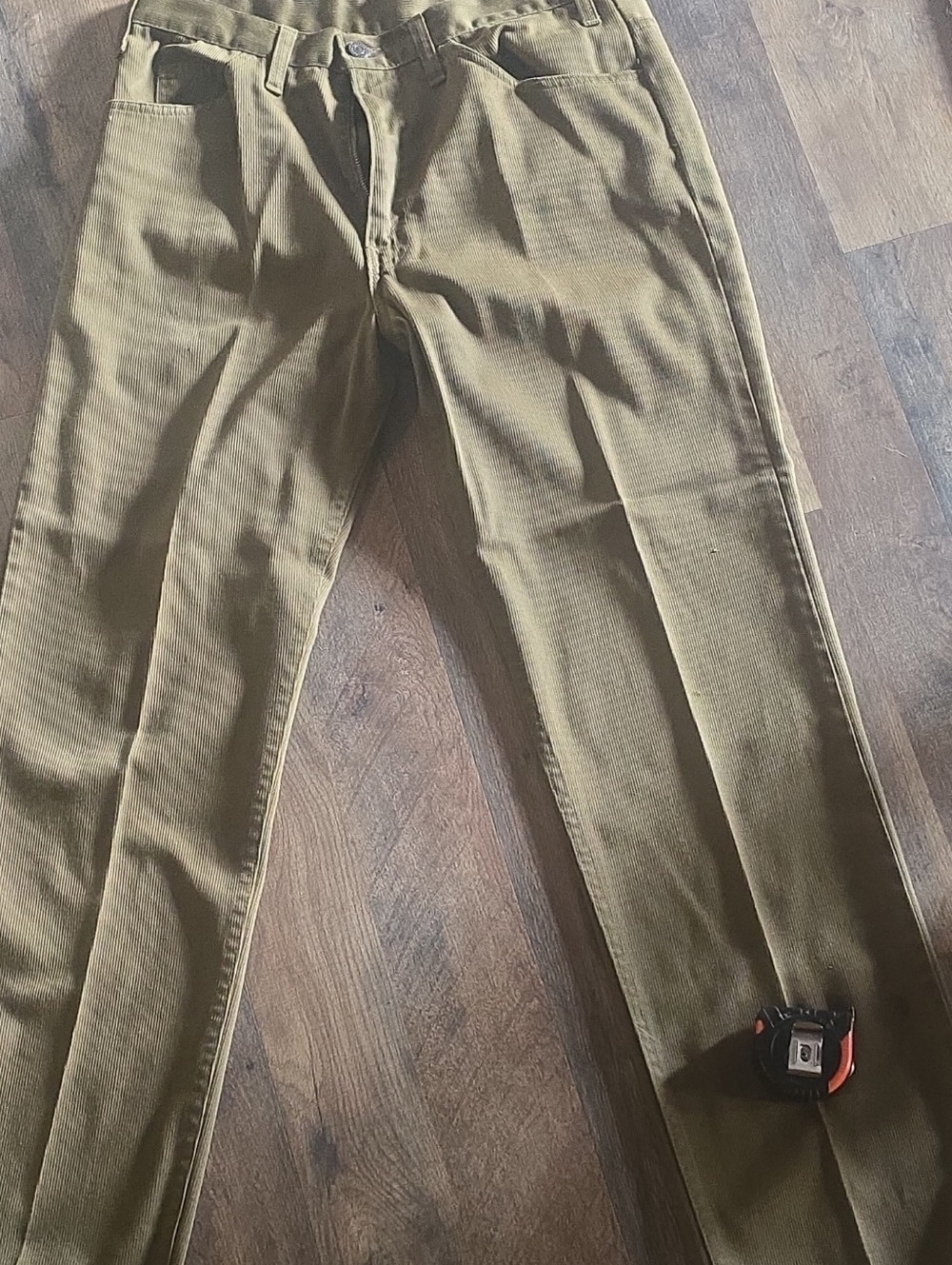 Levi's Men's Khaki Work Chinos - Olive Tan BIG E